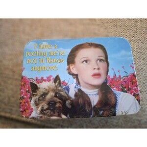 Wizard of Oz Tin Tote Small Lunch Box Tin Man, Cowardly Lion, Scarecrow, Dorothy